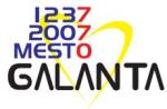 Súťažný návrh loga 770 osláv mesta Galanta